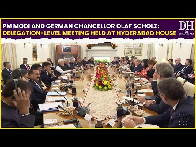 PM Modi and German Chancellor Olaf Scholz: Delegation-level meeting held at Hyderabad House