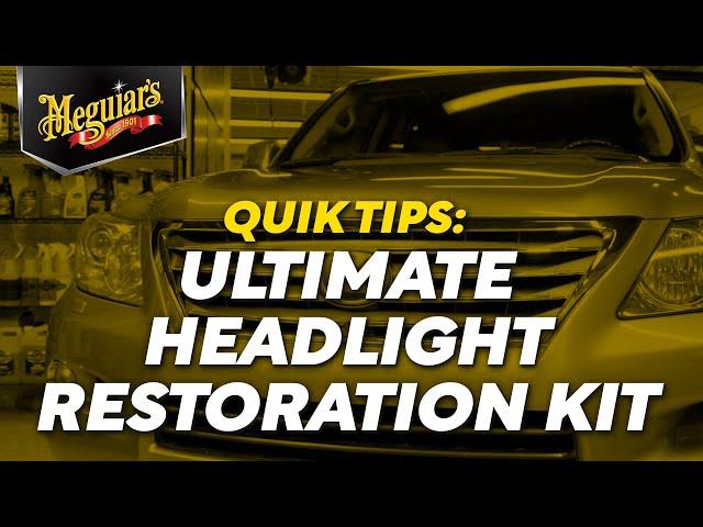 DIY Guide to Brighter Lights - Meguiar's Easy-To-Use Ultimate Headlight Restoration Kit - Quik Tips
