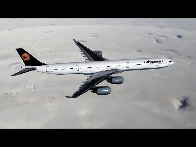 X-Plane 12 | A340 landing on Hong Kong new RW07L