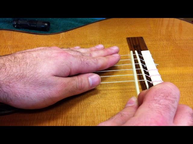 Carving an Intonated Classical Guitar Saddle