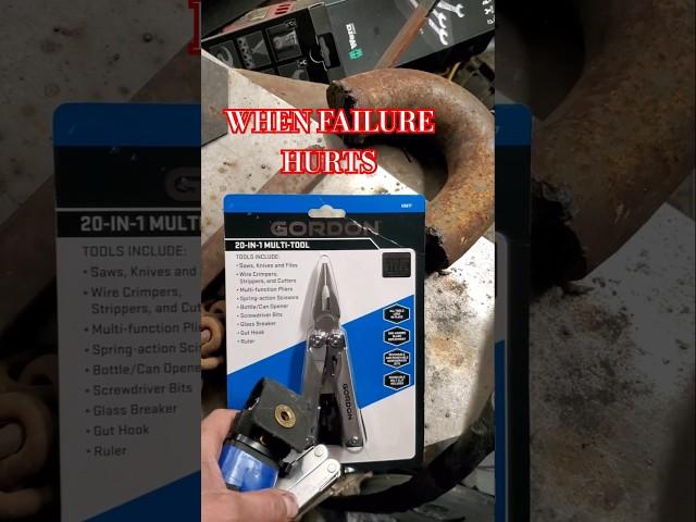 Gordon 59617 Fail #tools #fail #harborfrieght #leatherman #engineering #machinist #testing #diy