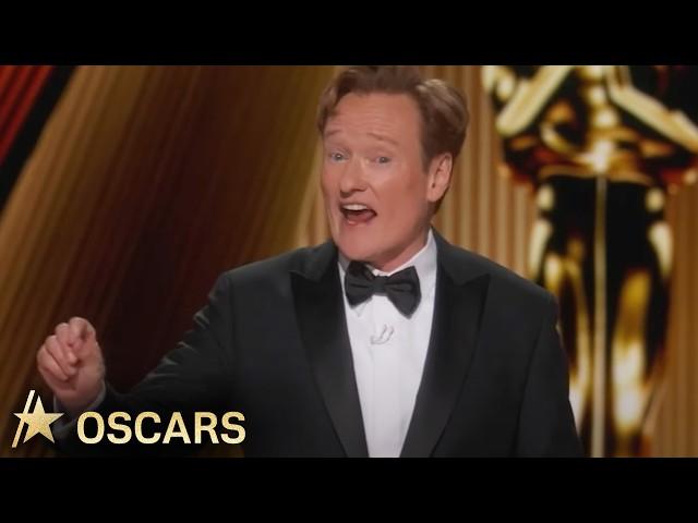 Conan O’Brien Roasts Timothée Chalamet, Karla Sofía Gascón & More In 2025 Oscars Monologue