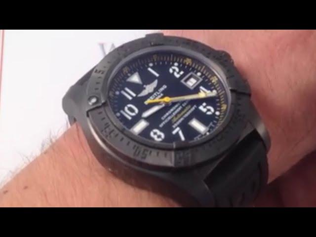 Breitling Avenger Seawolf Blacksteel Code Yellow Luxury Watch Review