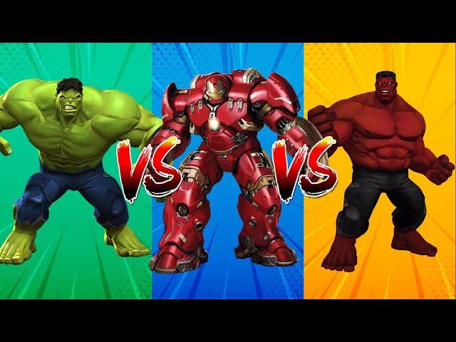 SUPERHERO COLOR DANCE CHALLENGE Hulk vs Hulkbuster vs Red Hulk