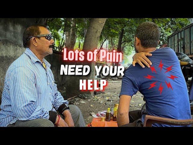 Found Help In middle of Indian Street - Badly Back pain cure by His unique Back massage | ASMR Relax