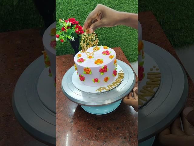 1kg Beautiful nozel decoration ideas #cake #shorts #ytshort #shortsfeed