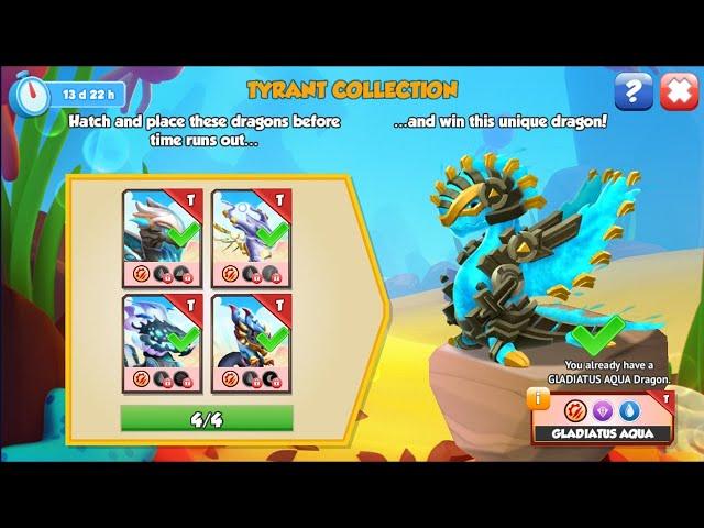 Have you got Gladiatus Aqua Dragon | Hatched Altum Tenebrus Dragon | Dragon Mania Legends