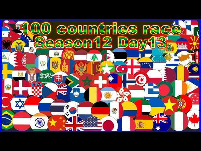 [Season12 Day13] 100 countries 39 stages marble point race | Marble Factory 2nd