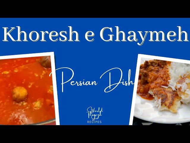 How to make Khoresh e Ghaymeh (Persian/Iranian stew)