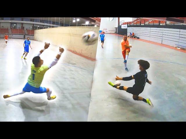 PORTERO VETERANO VS PORTERO CADETE (40 VS 14 AÑOS) DESAFIO EPICO | FUTSAL