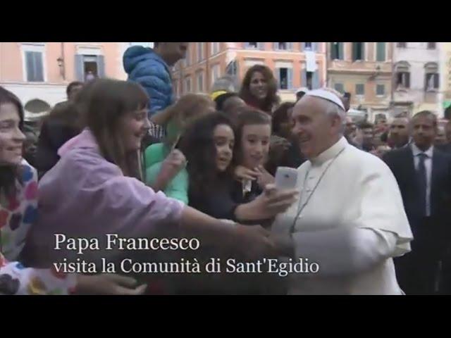 La visita di Papa Francesco alla Comunità di Sant'Egidio