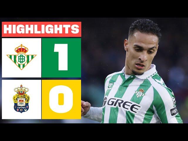 REAL BETIS 1 - 0 UD LAS PALMAS I HIGHLIGHTS LALIGA EA SPORTS