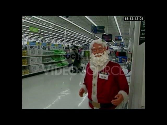 Gemmy 2005 Life Size Dancing Santa in store footage (3 minutes straight) Walmart