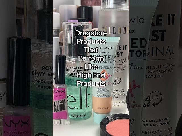 Drugstore products that perform like high end products #makeupreview