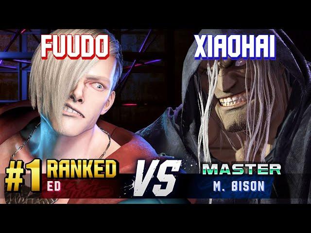 SF6 ▰ FUUDO (#1 Ranked Ed) vs XIAOHAI (M.Bison) ▰ High Level Gameplay