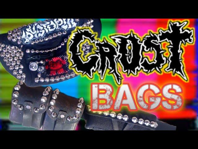 CRUST PUNK UTILITY & AMMO POUCHES! (Up-cycling second hand bags)