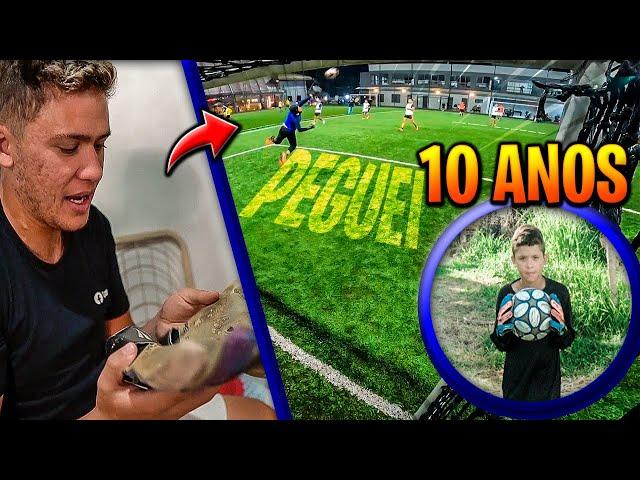 ACHEI A MINHA PRIMEIRA LUVA DE GOLEIRO! DEPOIS DE 10 ANOS!