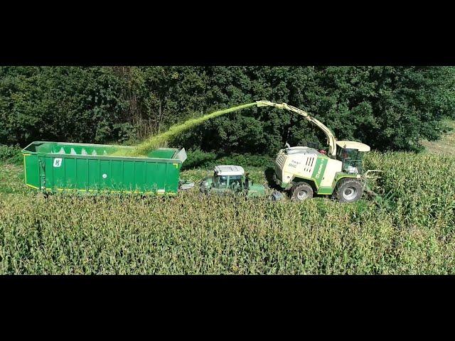 Maishäckseln LU Biggel mit Krone Big X1100 und 12-Reihen Maisgebiss, Claas, Fendt, Teil 8 2024 [4K]