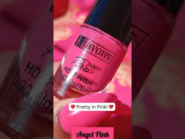 Is Krayons Angel Pink the Ultimate Soft Pink? Let's See!#krayonsbeauty #onelook #pinknails