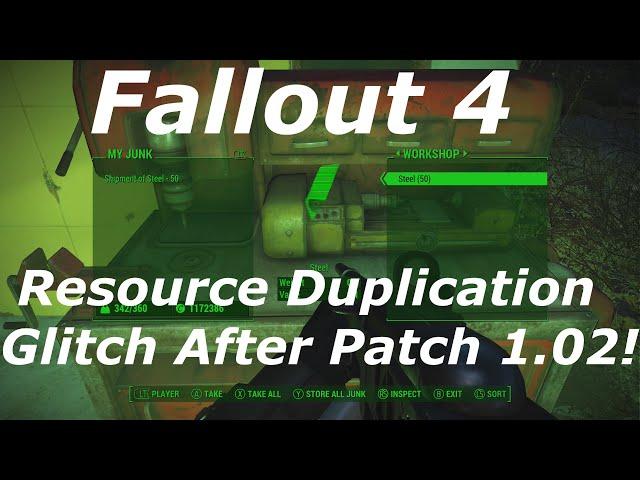 Fallout 4 Infinite / Unlimited Resources Duplication Glitch After Patch 1.2! (Fallout 4 Glitches)