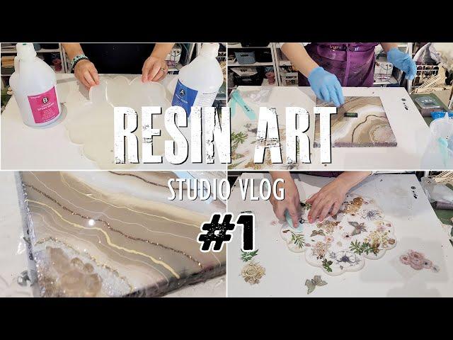 Resin Art Studio VLOG #1 | Getting the lazy out of a DIY epoxy resin Lazy Susan!