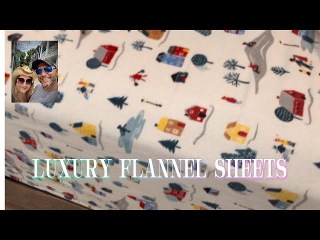 Cozy Christmas Flannel Sheets Queen - Ultra Soft & Warm, 100% Cotton