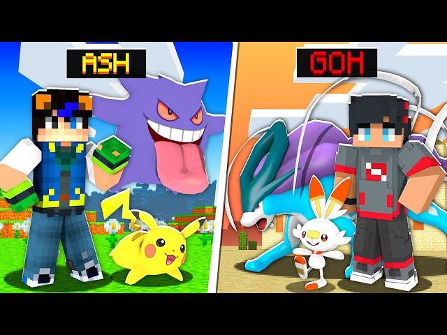 ASH KETCHUM vs GOH en Minecraft PIXELMON!