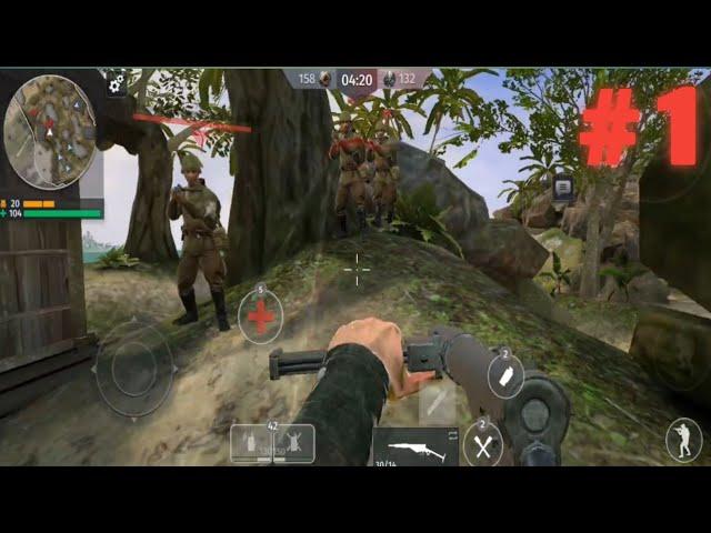 Tutorial And Battle || # 1 || World War 2: Shooting Games || Gameplay Walkthrough 1 (IOS , Android)