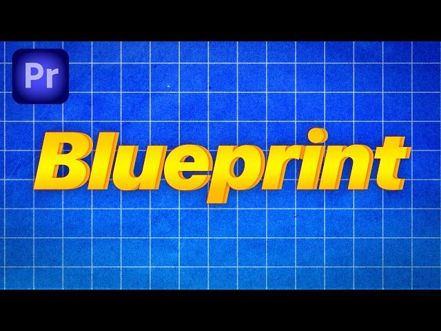How To Make a Blueprint Background in Premiere Pro