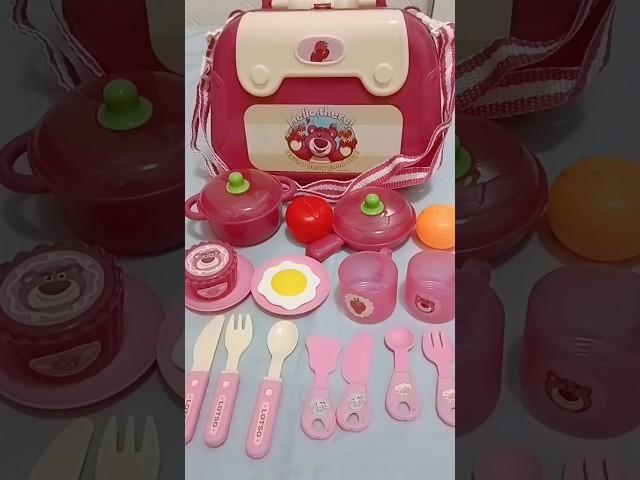 Satisfying with Unboxing & Review Red Bear Kitchen Set/Asmrtoys#kitchentoys