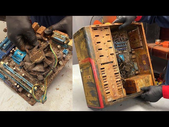 Restoration Abandoned Rusty Computer Picked up from the Scrap Yard | Restoring Old PC Main Asus