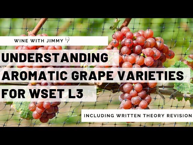 WSET Level 3 Wines - Understanding Aromatics With Working Written Question