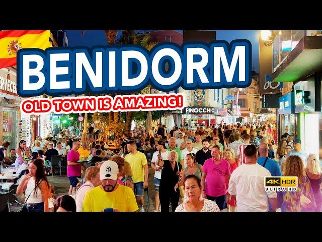 BENIDORM OLD TOWN at night is amazing!