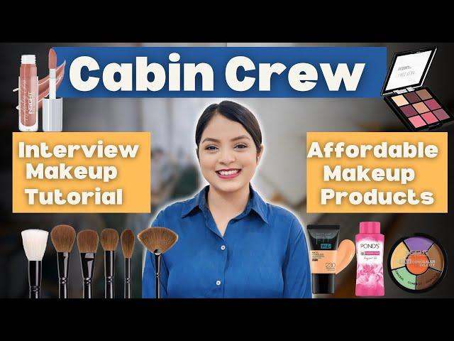 Cabin Crew Interview Makeup | Air Hostess | For Beginners #cabincrewinterview #makeup