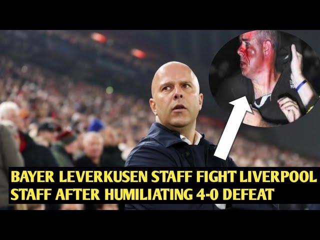 Bayer Leverkusen Staff Fight Liverpool Staff After Humiliating 4-0 Defeat