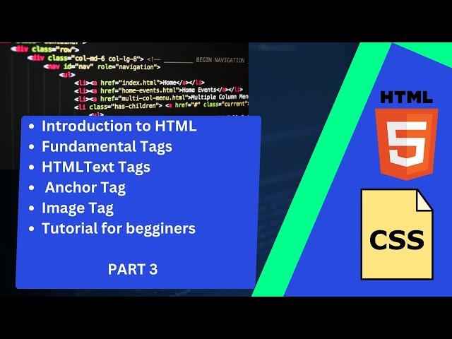 HTML Tutorial for Beginners | HTML Tags | Anchor Tags | Image Tags