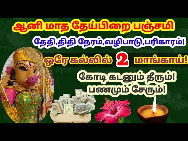 ஜூன் மாத தேய்பிறை பஞ்சமி வாராஹி வழிபாடு|ஆனி தேய்பிறை பஞ்சமி|varahi|panchami|theipirai panchami