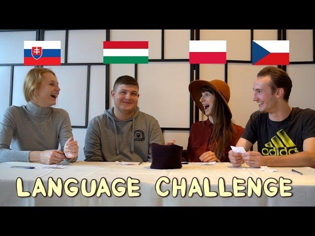 LANGUAGE CHALLENGE Polish Hungarian Czech Slovak - Globe in the Hat #2