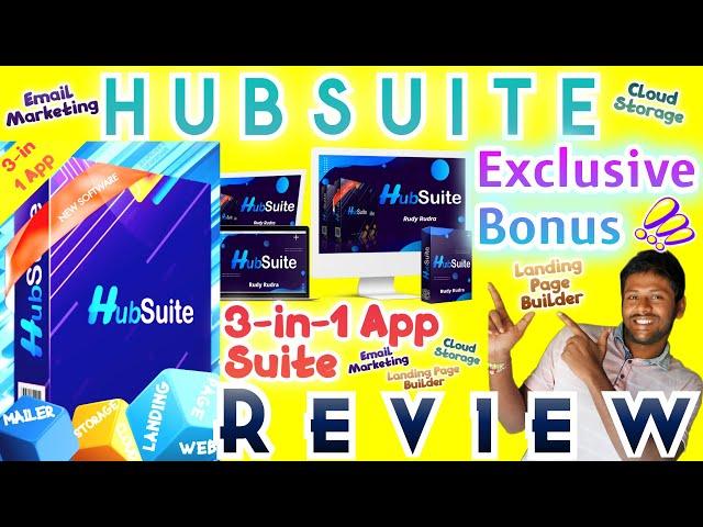 Hubsuite Review with Live DEMO  Email Marketing + Cloud Storage + Landing Page Maker  WOW Bonus 