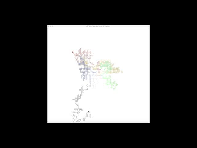 Random Walk Simulation - Python Turtle Project