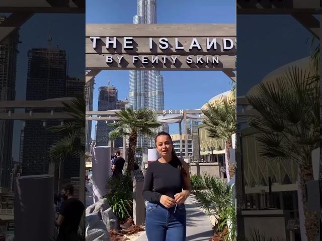 Inside Rihanna’s Fenty Skin Island at the Dubai Mall Promenade (January 6 2021)