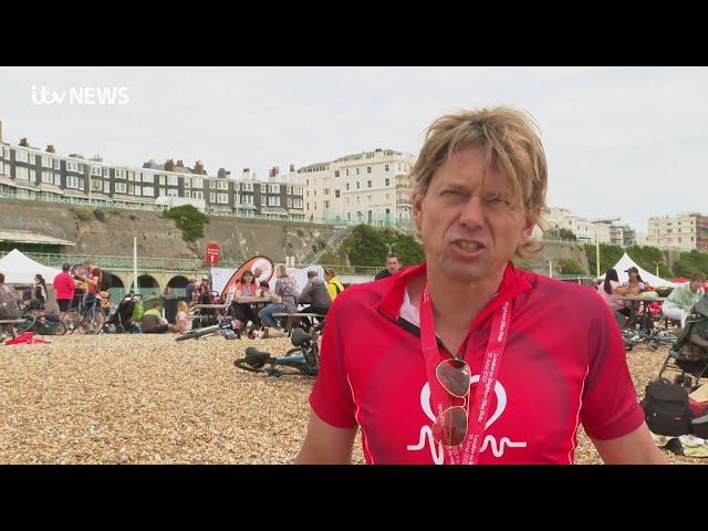 The Cure - 19/06/2022 Jason Cooper Charity Bike Ride From London to Brighton (ITV News)