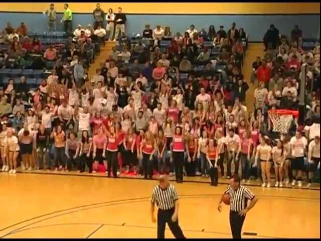 Barton flashmob at BCC vs. HCC men's game Jan. 2012