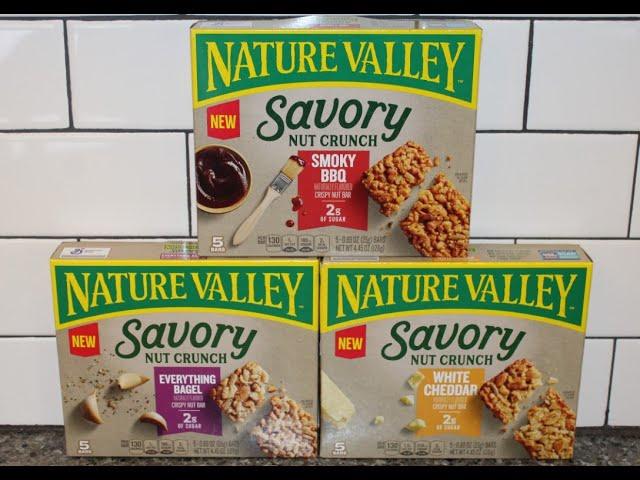 Nature Valley Savory Nut Crunch Bars: Smoky BBQ, Everything Bagel & White Cheddar Review