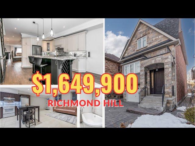 Richmond Hill Custom Built House For Sale - With Walkout Basement