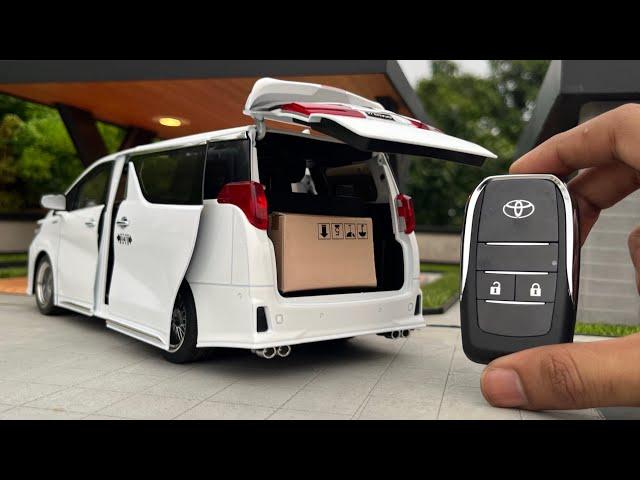 Unboxing 2024 Toyota Alphard Executive Lounge 1:18 Scale Diecast Model | Luxury Toyota Merchandise