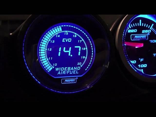 Prosport Evo wideband air/fuel meter gauge at Mach V Motorsports