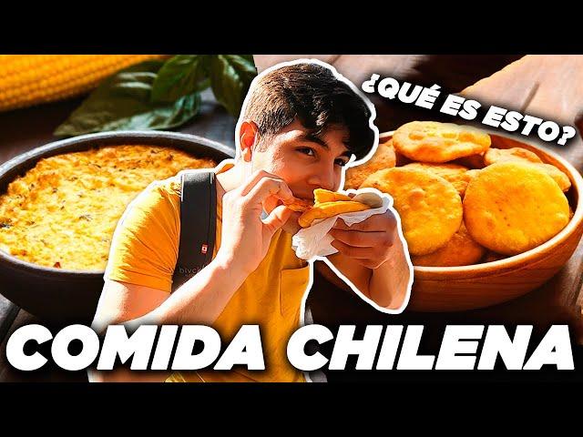 PROBANDO COMIDA CALLEJERA en CHILE 