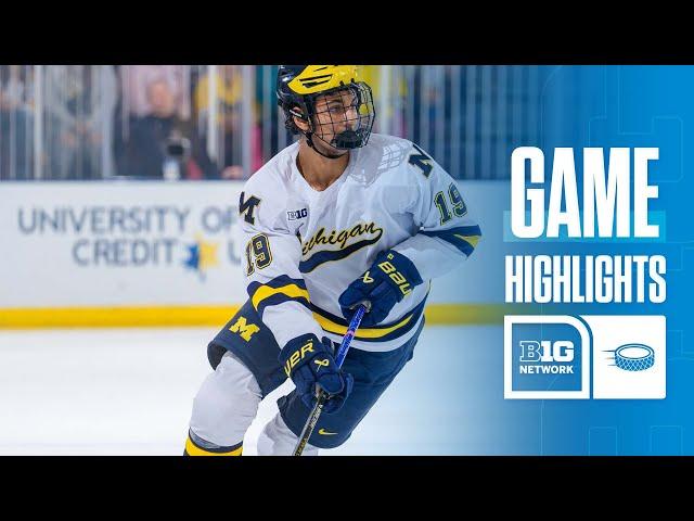 Michigan at Penn State | HIGHLIGHTS | Big Ten Hockey | 11/23/24