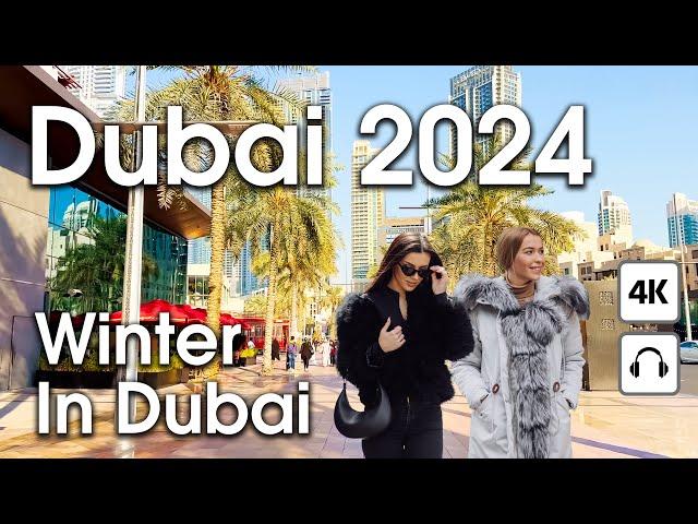 Dubai  Winter in Dubai [ 4K ] Walking Tour Сompilation